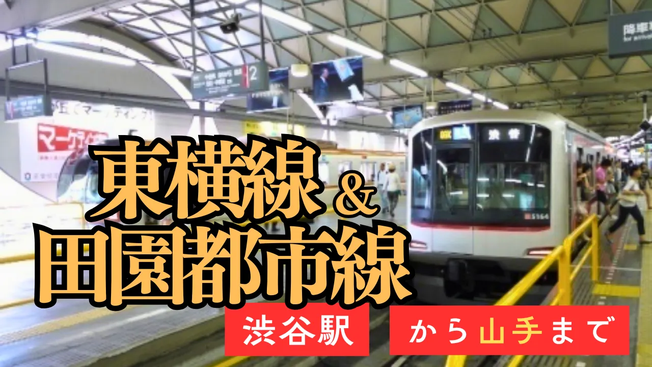 東横線&田園都市線 渋谷駅から山手まで